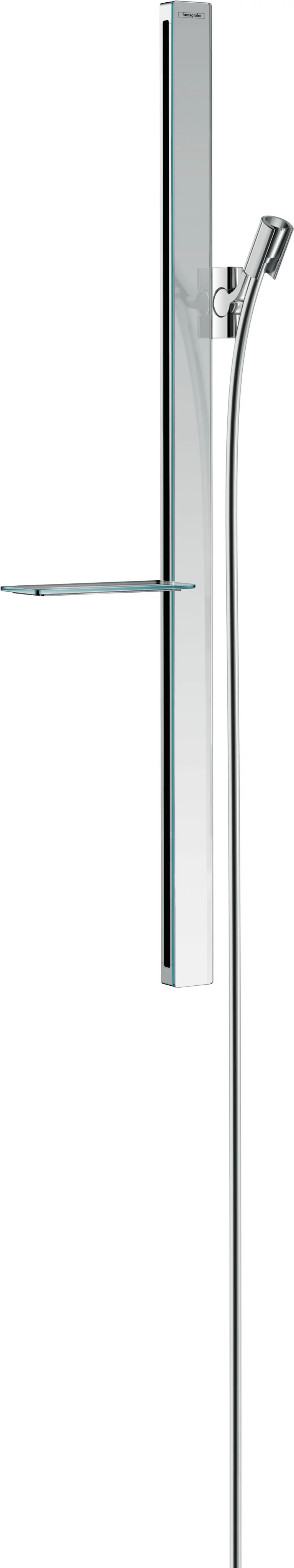 Hansgrohe Unica Brausestange E 90 cm chrom - 945 mm Gesamtlänge, 160 cm Brauseschlauch, stufenlos verstellbare Handbrausehalterung