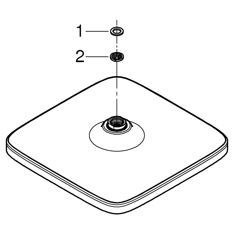 Grohe Tempesta 250 Cube Kopfbrause 1 Strahlart chrom Grohe Tempesta 250 Cube Kopfbrause 1 Strahlart chrom