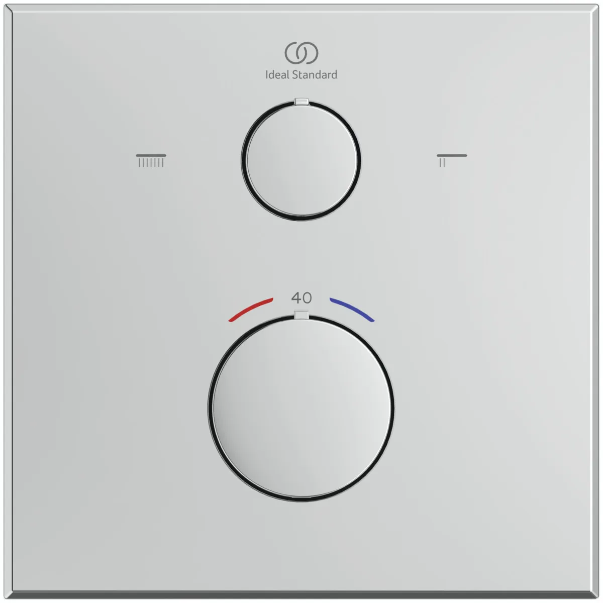 Ideal Standard Badethermostat Ceratherm C100 Unterputz-Rosette Chrom 163x163mm Ideal Standard Badethermostat Ceratherm C100 Unterputz-Rosette Chrom 163x163mm