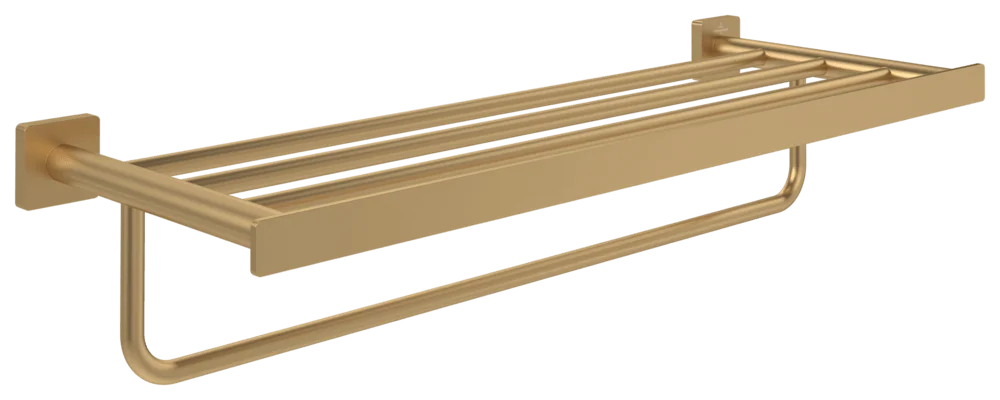 Villeroy & Boch Elements - Striking Handtuchablage TVA152006000 595x224x45mm Brushed Gold Villeroy & Boch Elements - Striking Handtuchablage TVA152006000 595x224x45mm Brushed Gold