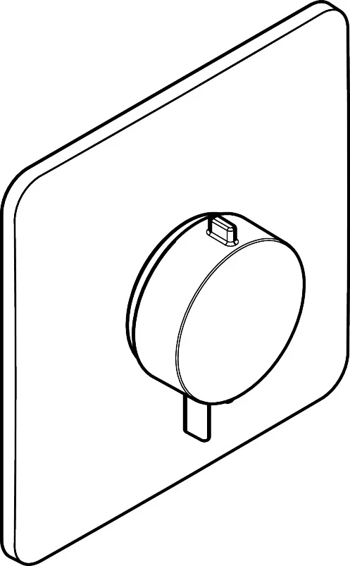 Hansgrohe Ecostat Comfort Q Thermostat Unterputz, Brushed Black Chrome, 1 Verbraucher, Temperatur- und Volumensteuerung, einfache Installation