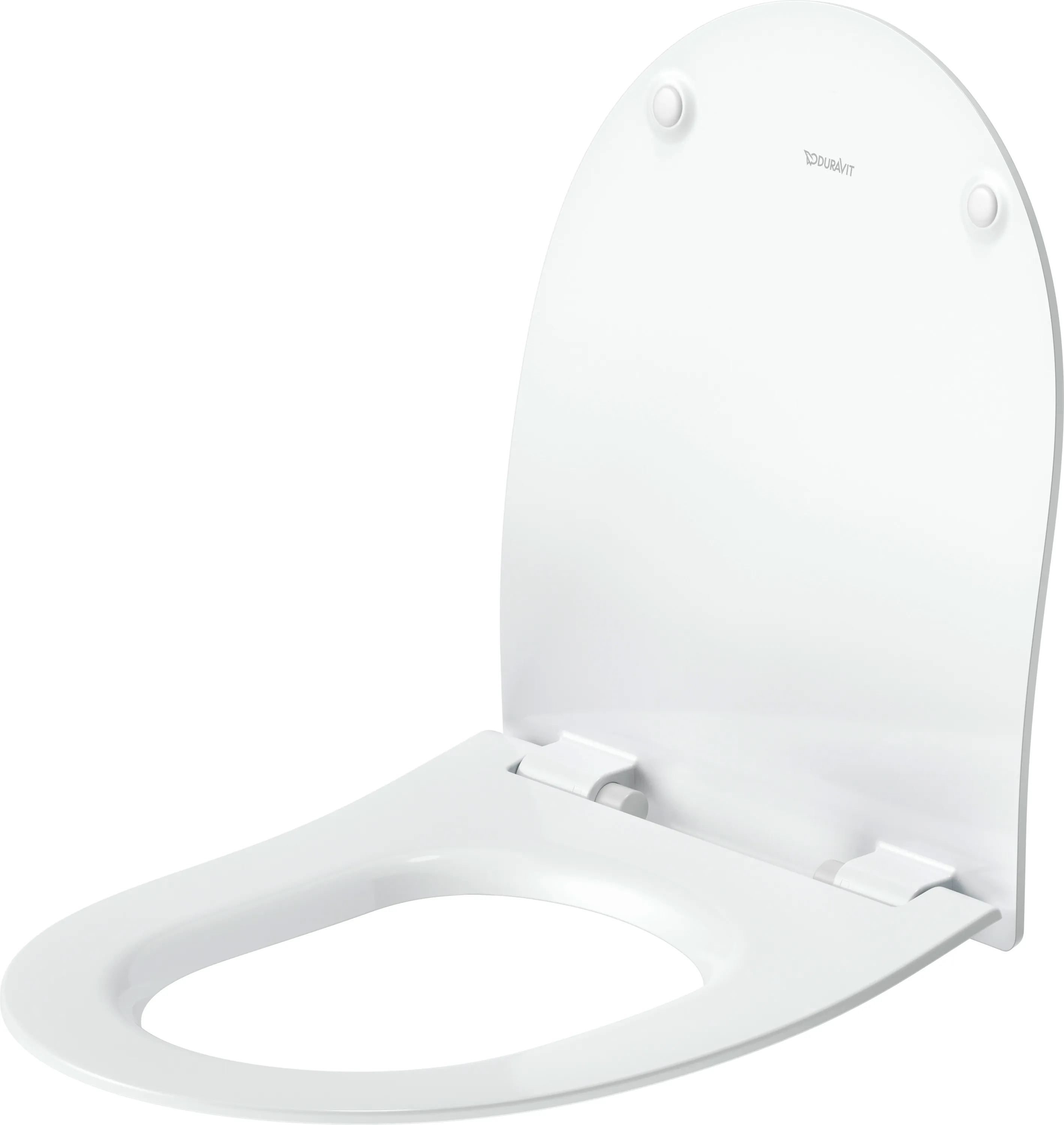 Duravit Univ.WC-Sitz D-shaped Tief 421mm Ülap Absenkaut. abnehmb. Scharn. Edelst. We