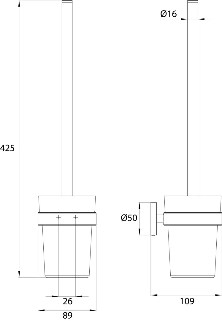 emco round Bürstengarnitur Kristallglas mattiert, chrom emco round Bürstengarnitur Kristallglas mattiert, chrom