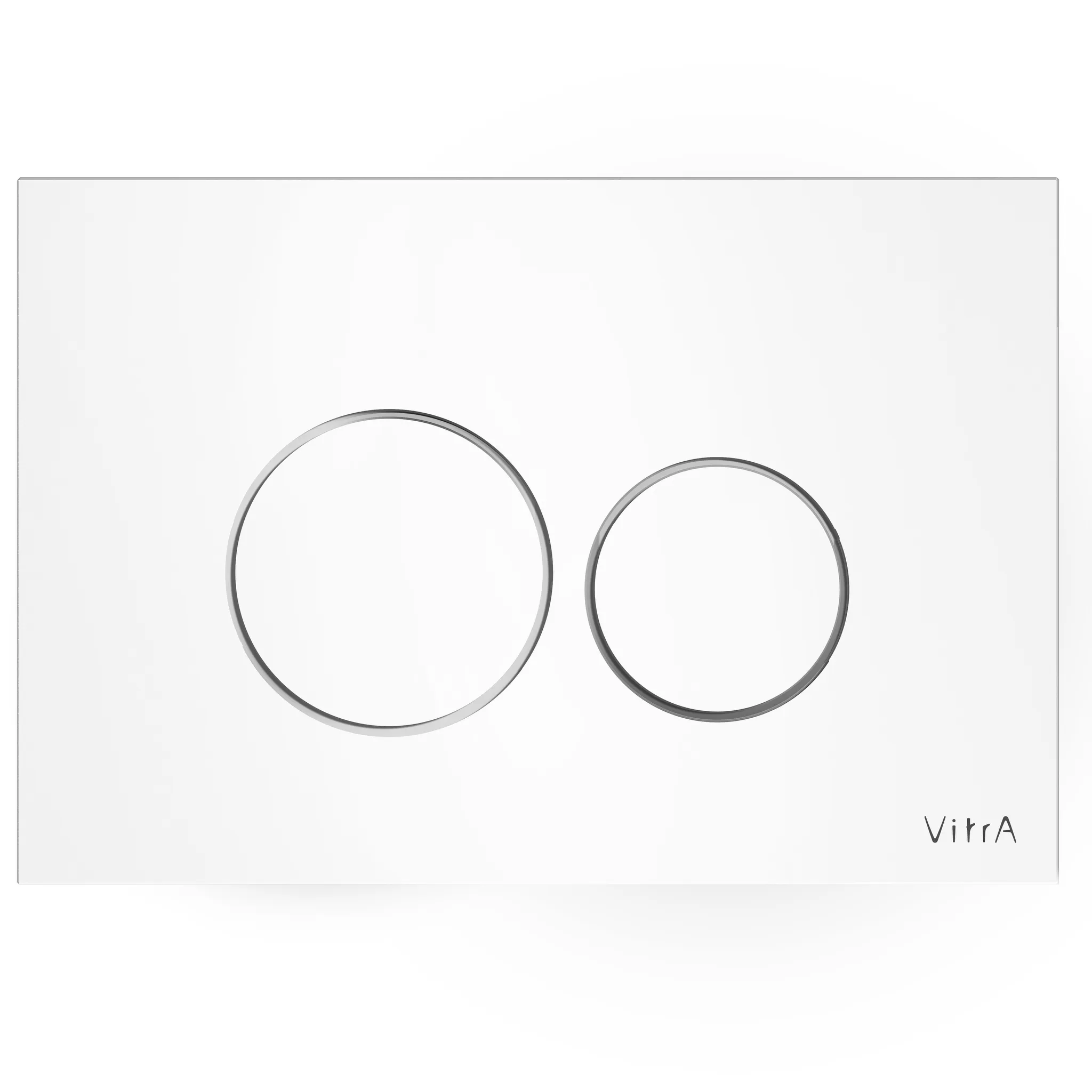 VitrA Origin WC-Betätigungsplatte für 2-Mengen-Spülung Glas Weiß