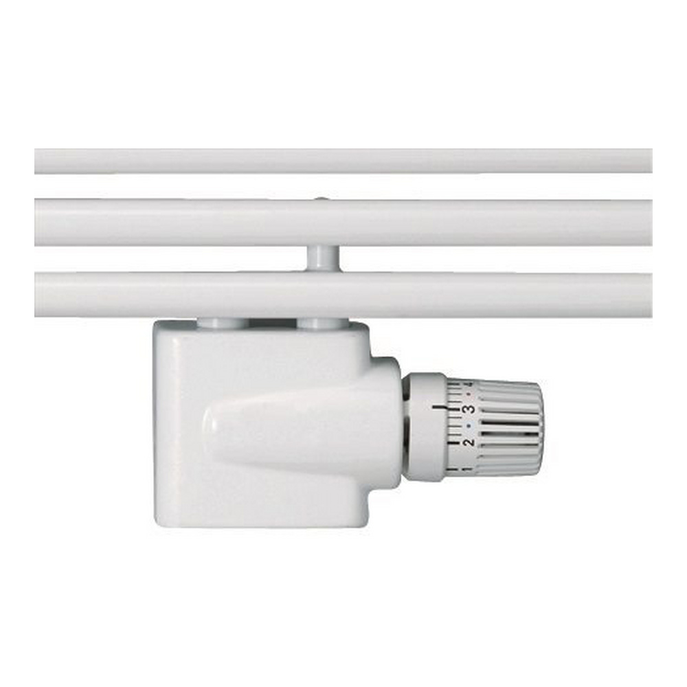 Anschlussarmatur „Vario“ mit Blende in weiß Anschlussarmatur „Vario“ mit Blende in weiß