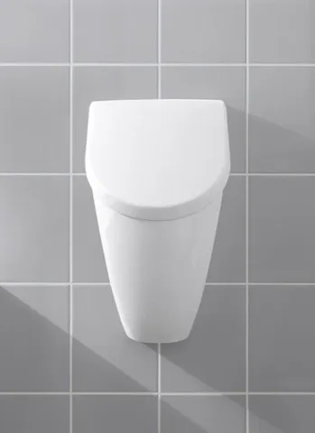 Urinal „Subway“, Befestigung verdeckt, ohne Zielobjekt, Zulauf verdeckt 28,5 × 53,5 × 31,5 cm in Weiß Alpin