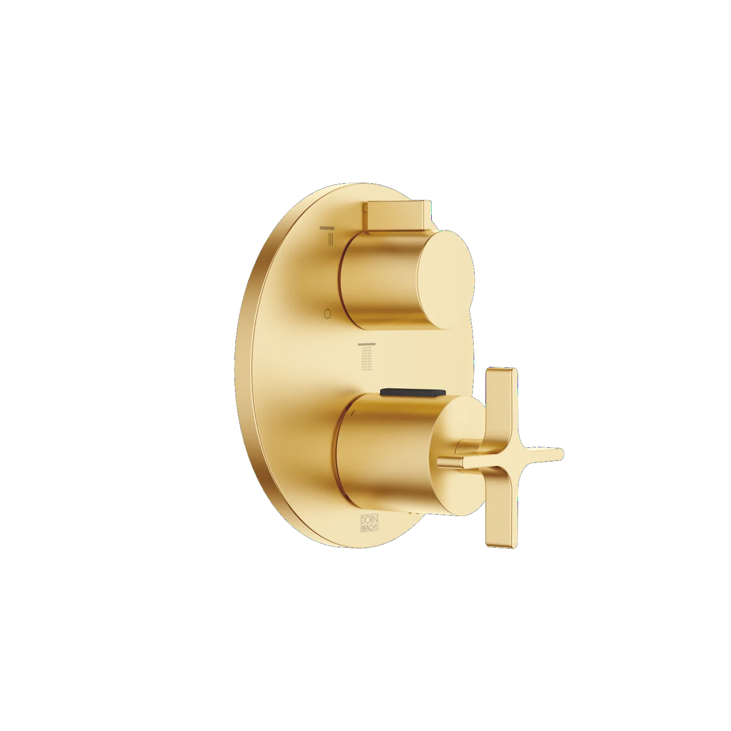 Dornbracht VAIA UP-Thermostat mit Dreiwege-Mengenregulierung - Messing gebürstet (23kt Gold)