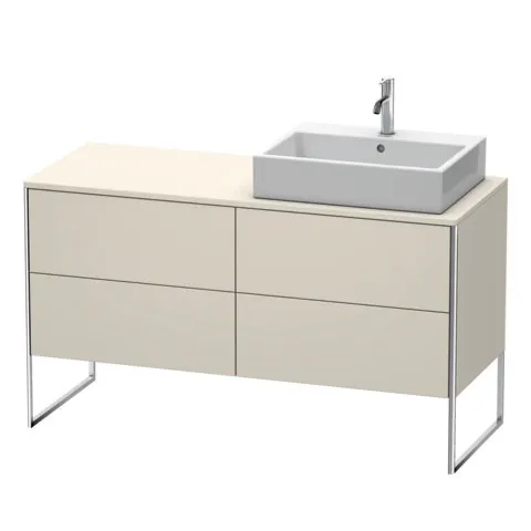 Duravit Waschtischunterschrank bodenstehend „XSquare“ 140 × 77,8 × 54,8 cm Taupe Matt Duravit Waschtischunterschrank bodenstehend „XSquare“ 140 × 77,8 × 54,8 cm Taupe Matt