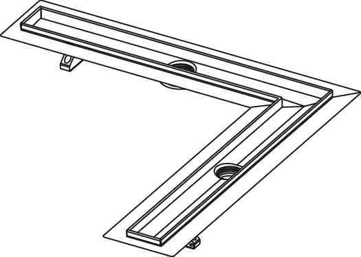 Winkelrinne TECEdrainline