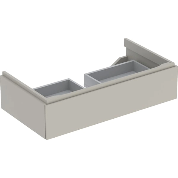 Geberit Xeno² Unterschrank für Waschtisch, greige, 88 x 22 x 46,2 cm, mit einer Schublade Geberit Xeno² Unterschrank für Waschtisch, greige, 88 x 22 x 46,2 cm, mit einer Schublade