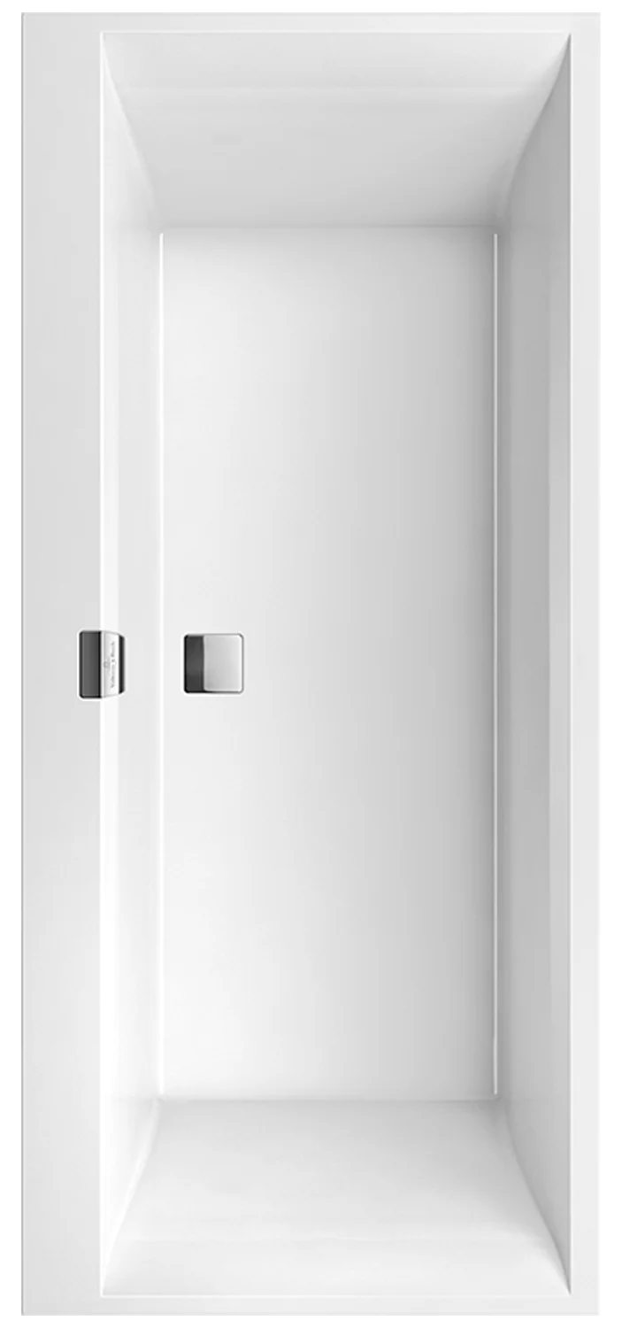 Villeroy & Boch Squaro Edge 12 Badewanne mit Whirlpoolsystem Hydropool Entry, 1800x800x496mm, weiß