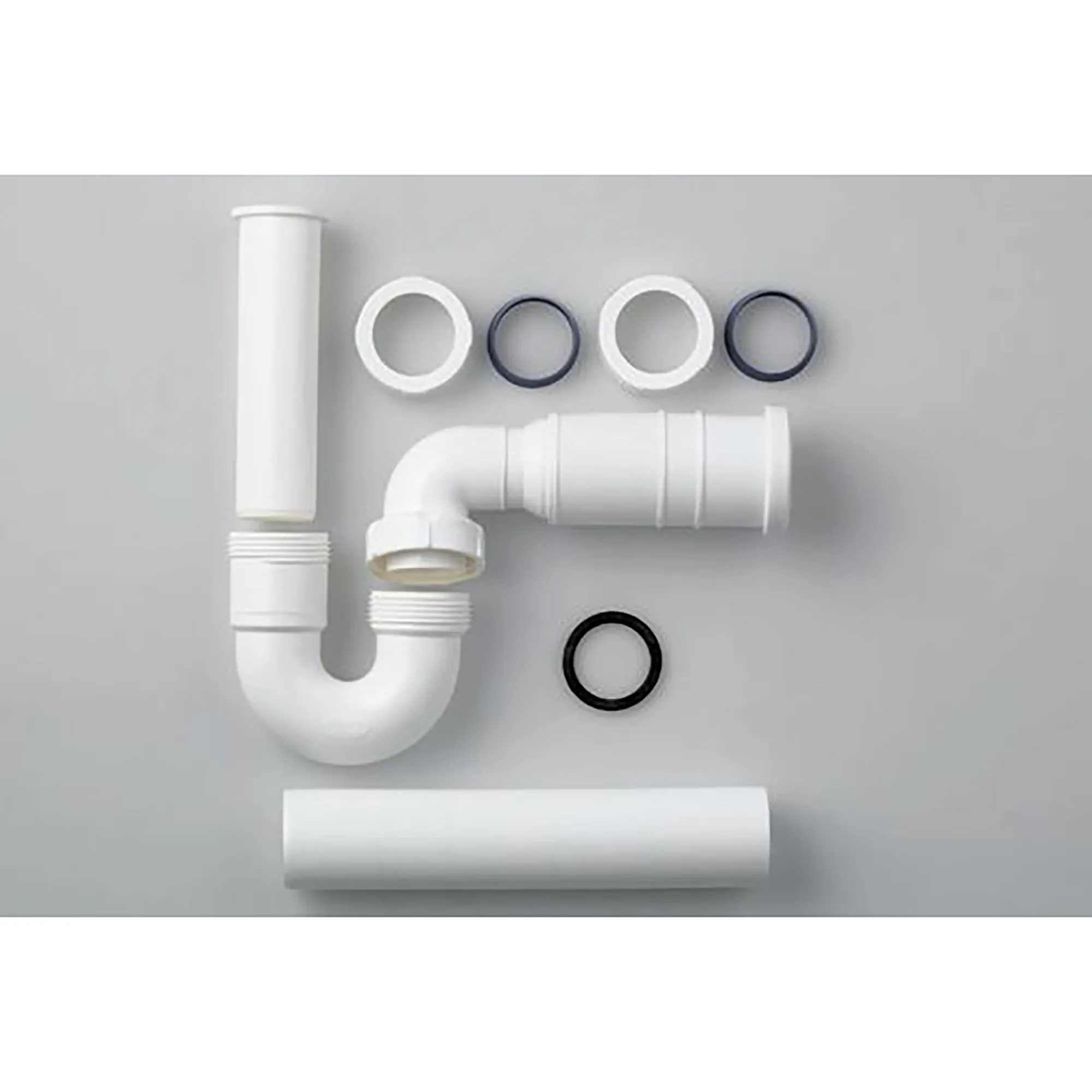 Siphon DN40 mit flexibler Ablaufverbindung für Stand-Bidet Kunststoff weiß Siphon DN40 mit flexibler Ablaufverbindung für Stand-Bidet Kunststoff weiß
