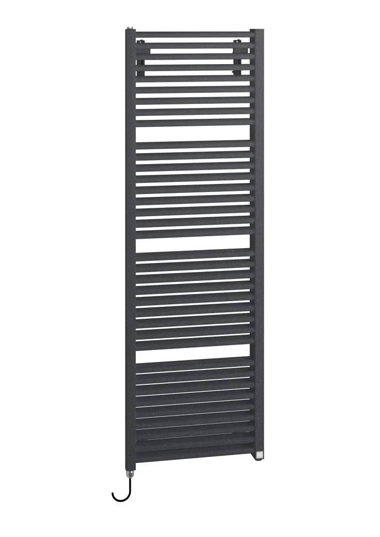 Kermi Design-Elektroheizkörper doppellagig „Duett®-E“ 78,4 × 179,6 cm in Anthracite Grey