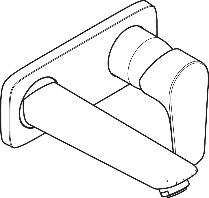 Hansgrohe Talis E Einhebel-Waschtischmischer Unterputz, Chrom, Ausladung 165 mm