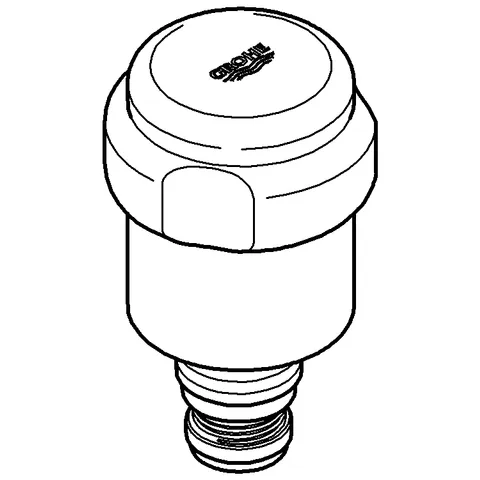 Grohe Oberteil 41818, DN 15, WAS-Griff, mit Fettkammer, Rückflussverhinderer, chrom