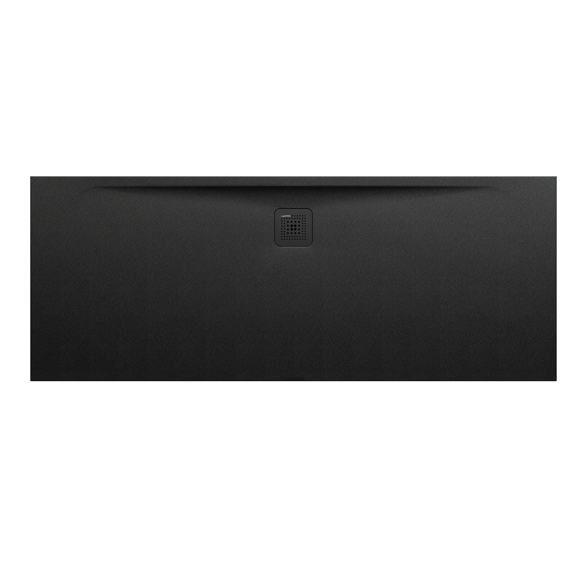 Laufen rechteck Duschwanne „Pro“ Ablauf lange Seite 1800 × 700 mm in Schwarz