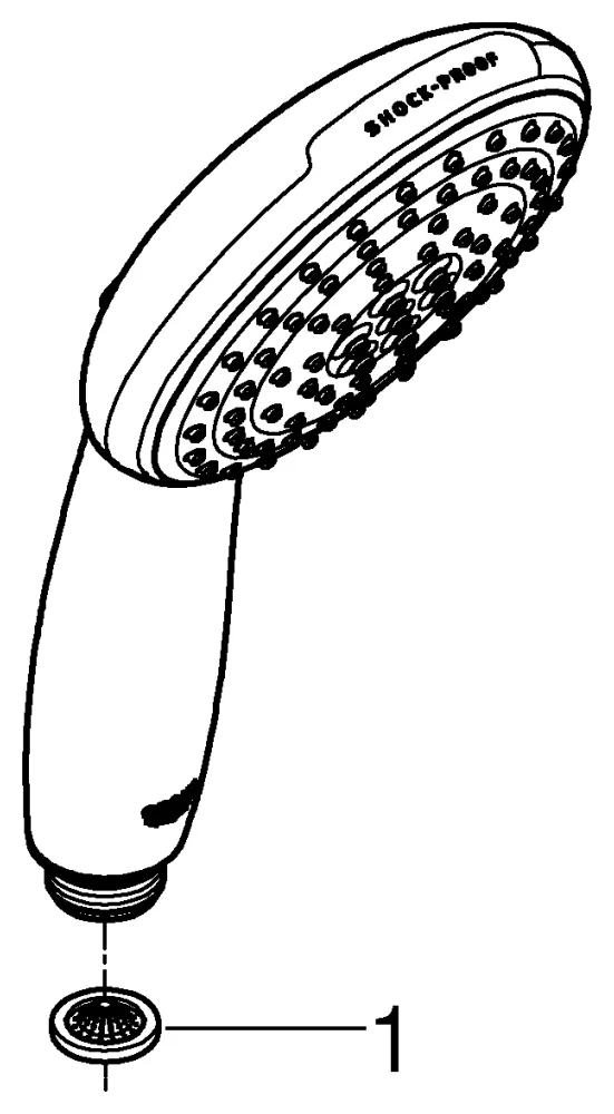 Handbrause „Tempesta 110“ 7.4 l/min Handbrause „Tempesta 110“ 7.4 l/min