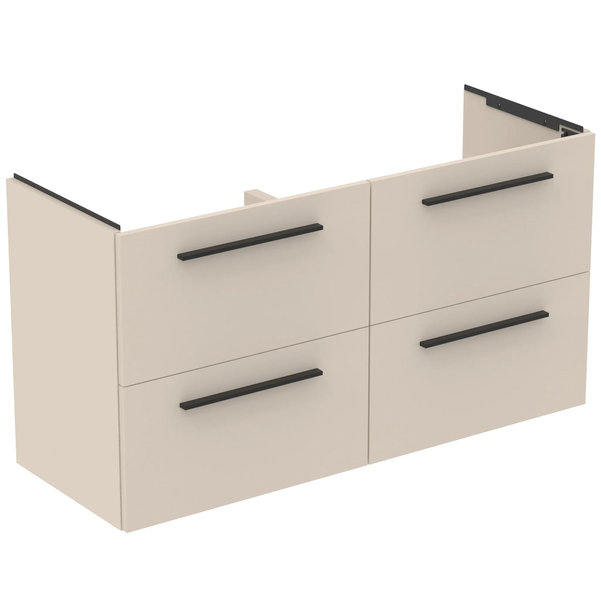 Ideal Standard i.life A Möbeldoppel-Waschtischunterschrank Sandbeige matt 1200x440x630mm 4 Auszüge Softclose Ideal Standard i.life A Möbeldoppel-Waschtischunterschrank Sandbeige matt 1200x440x630mm 4 Auszüge Softclose