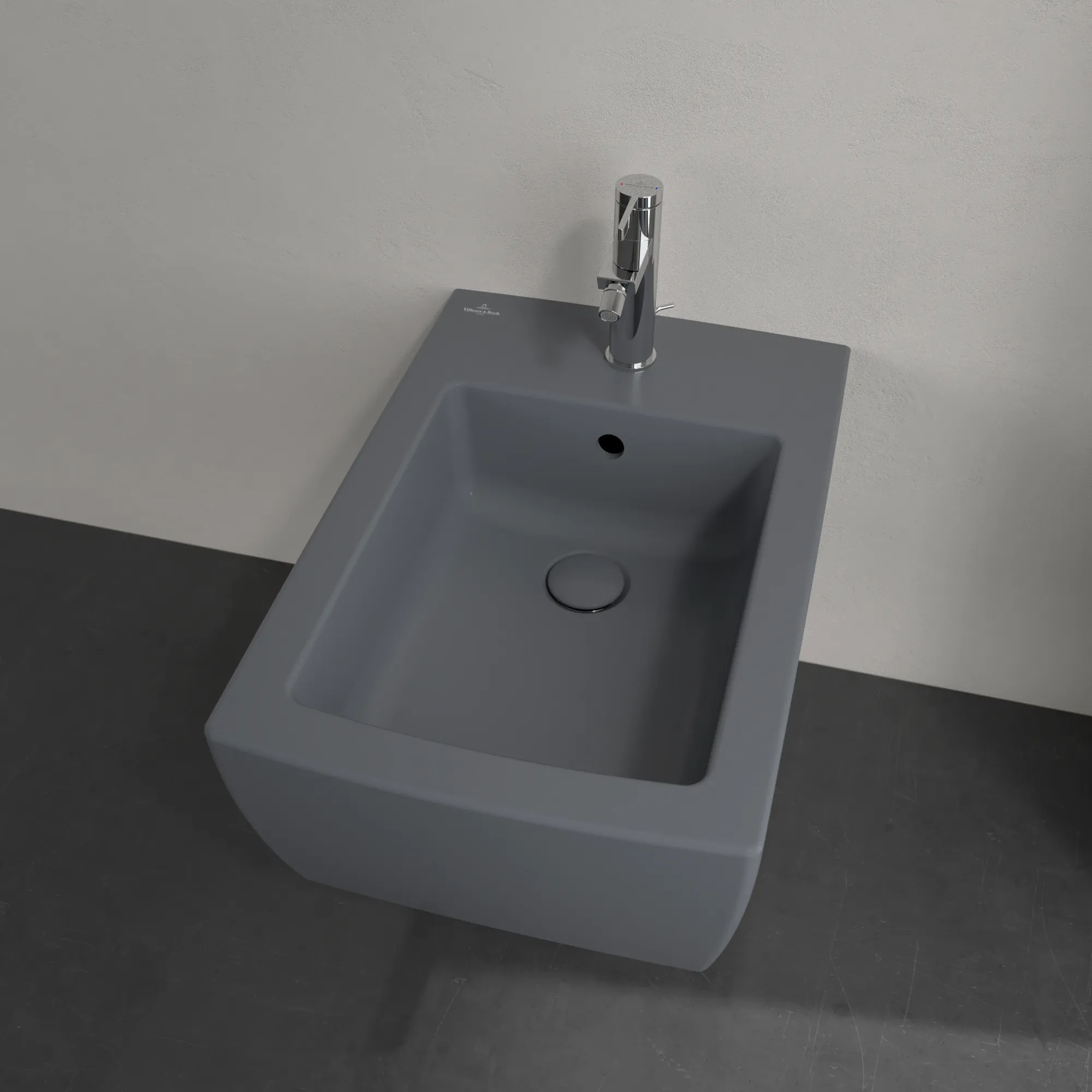 Bidet „Memento 2.0“, Befestigung verdeckt 37,5 × 23 × 56 × 56 cm in Graphite