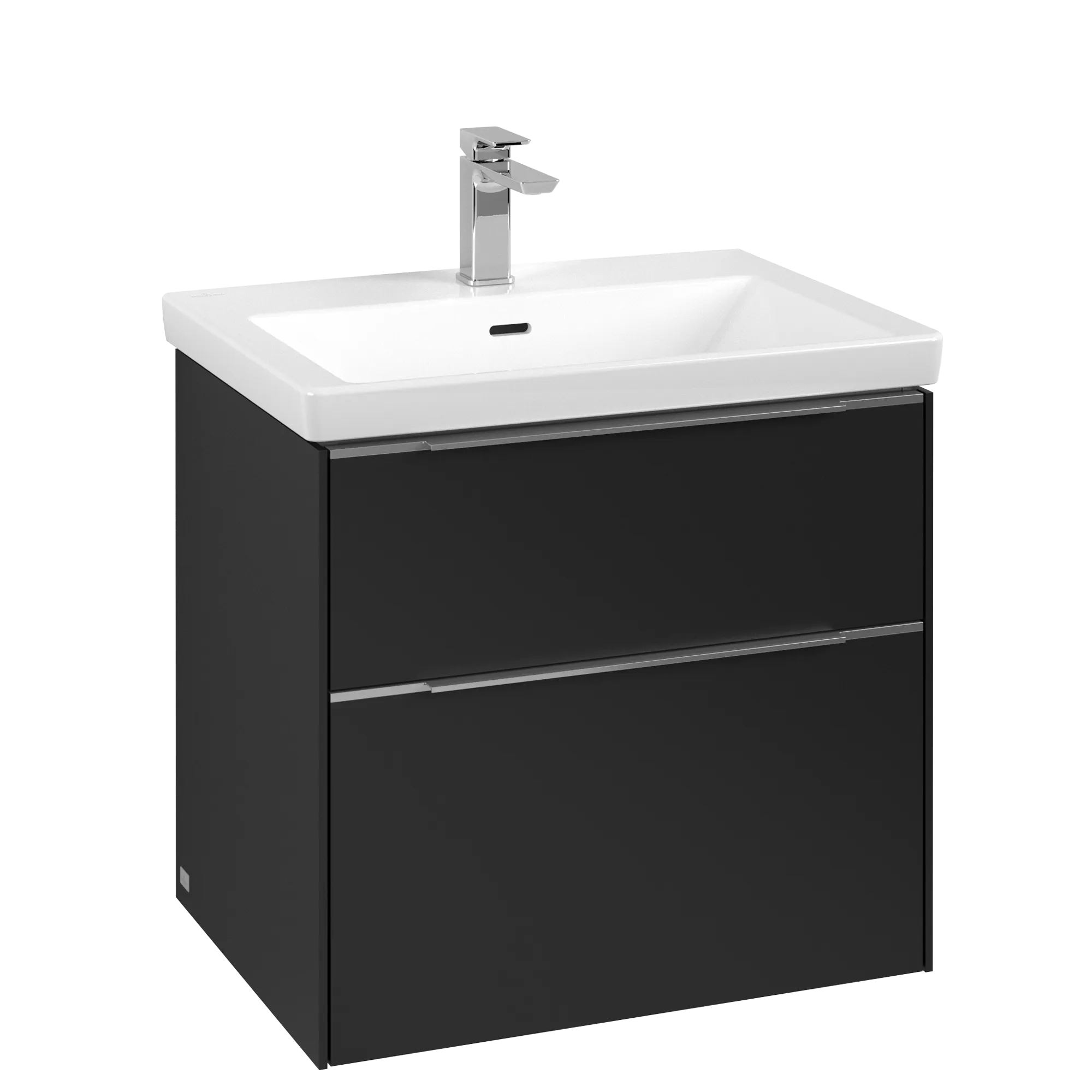 Villeroy & Boch Subway 3.0 Waschbeckenunterschrank C57600, 622x576x478 mm, Volcano Black