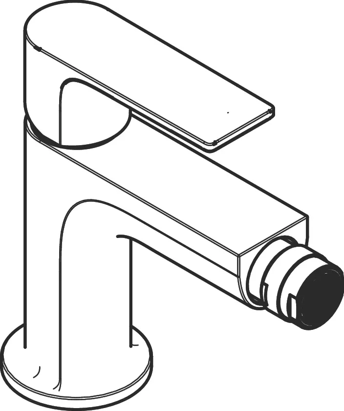 Hansgrohe Rebris E Einhebel-Bidetmischer, Chrom