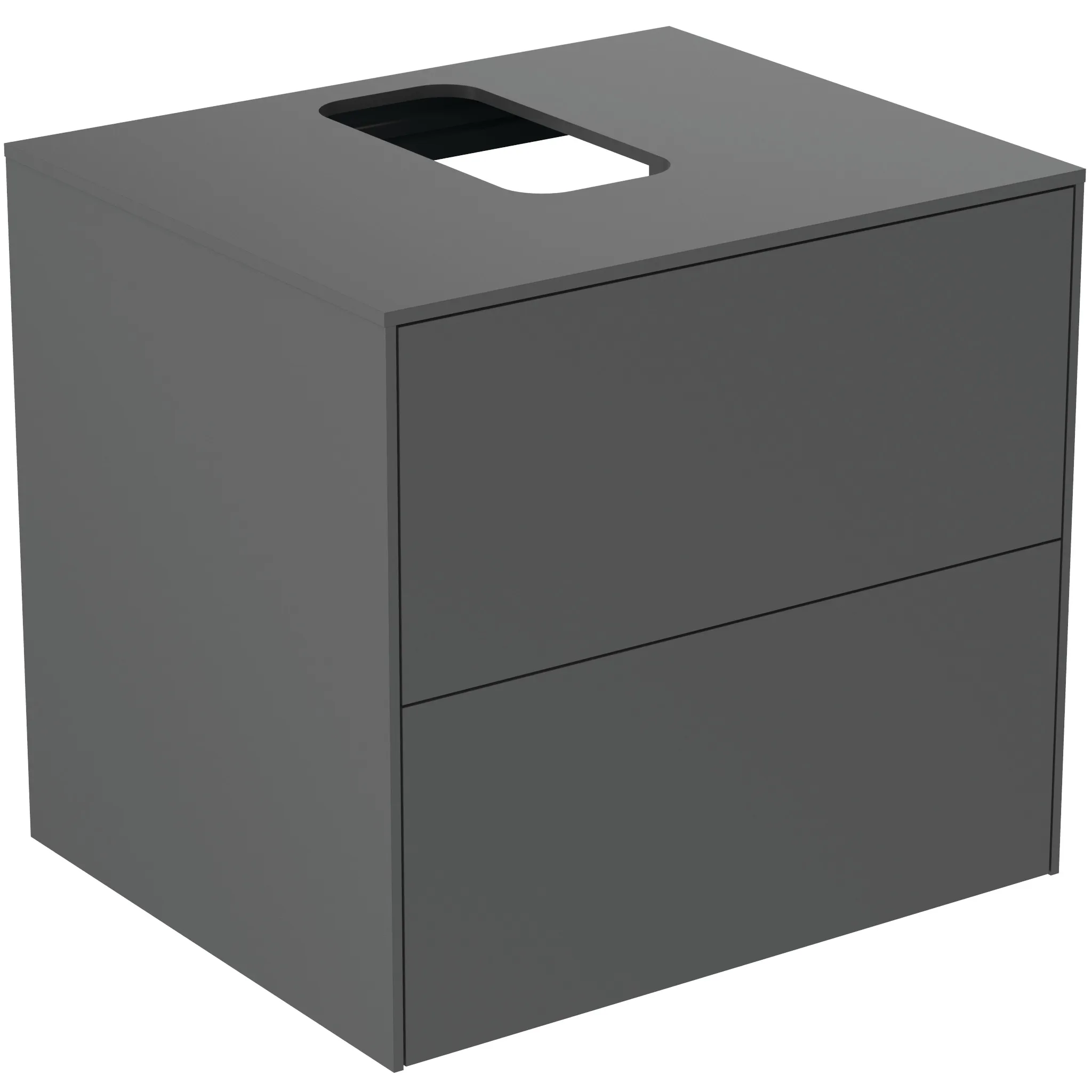 Ideal Standard Waschtischunterschrank Conca, 2 Auszüge, anthrazit