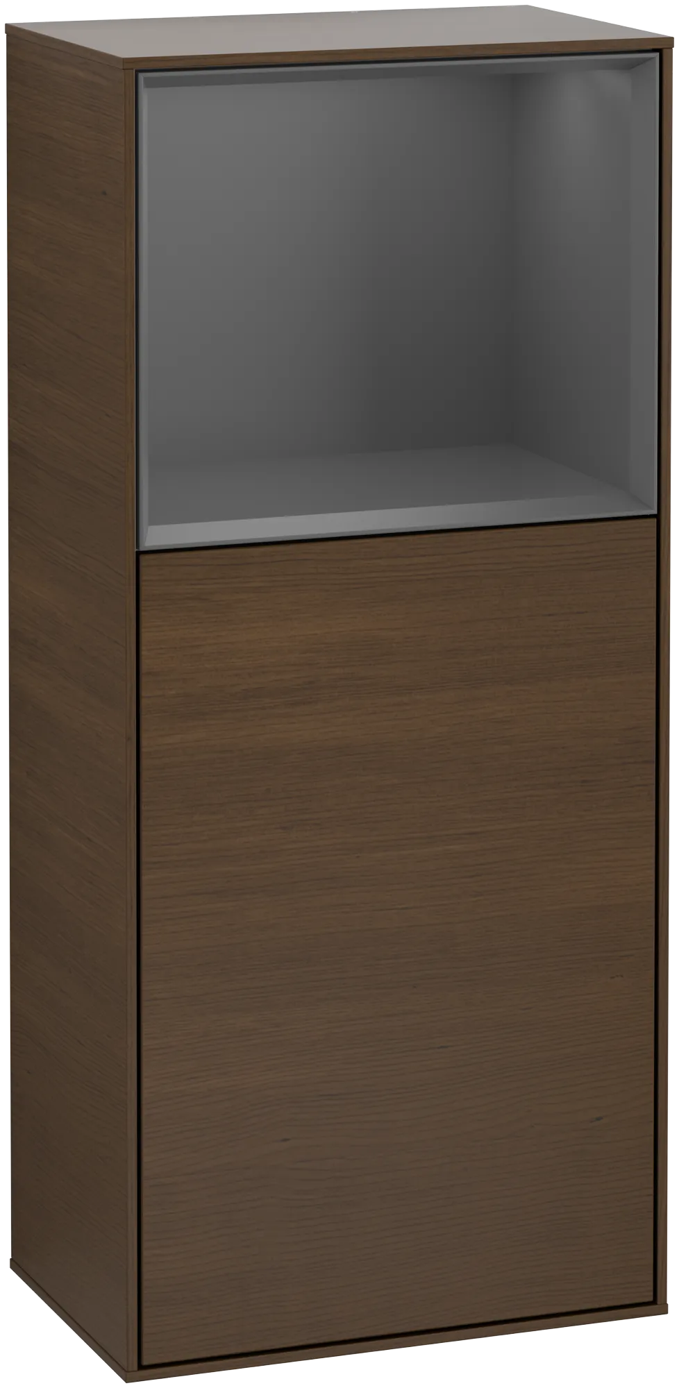 Villeroy & Boch Finion Seitenschrank G50 418x936x270mm Walnut Veneer/Anthracite Matt Lacquer