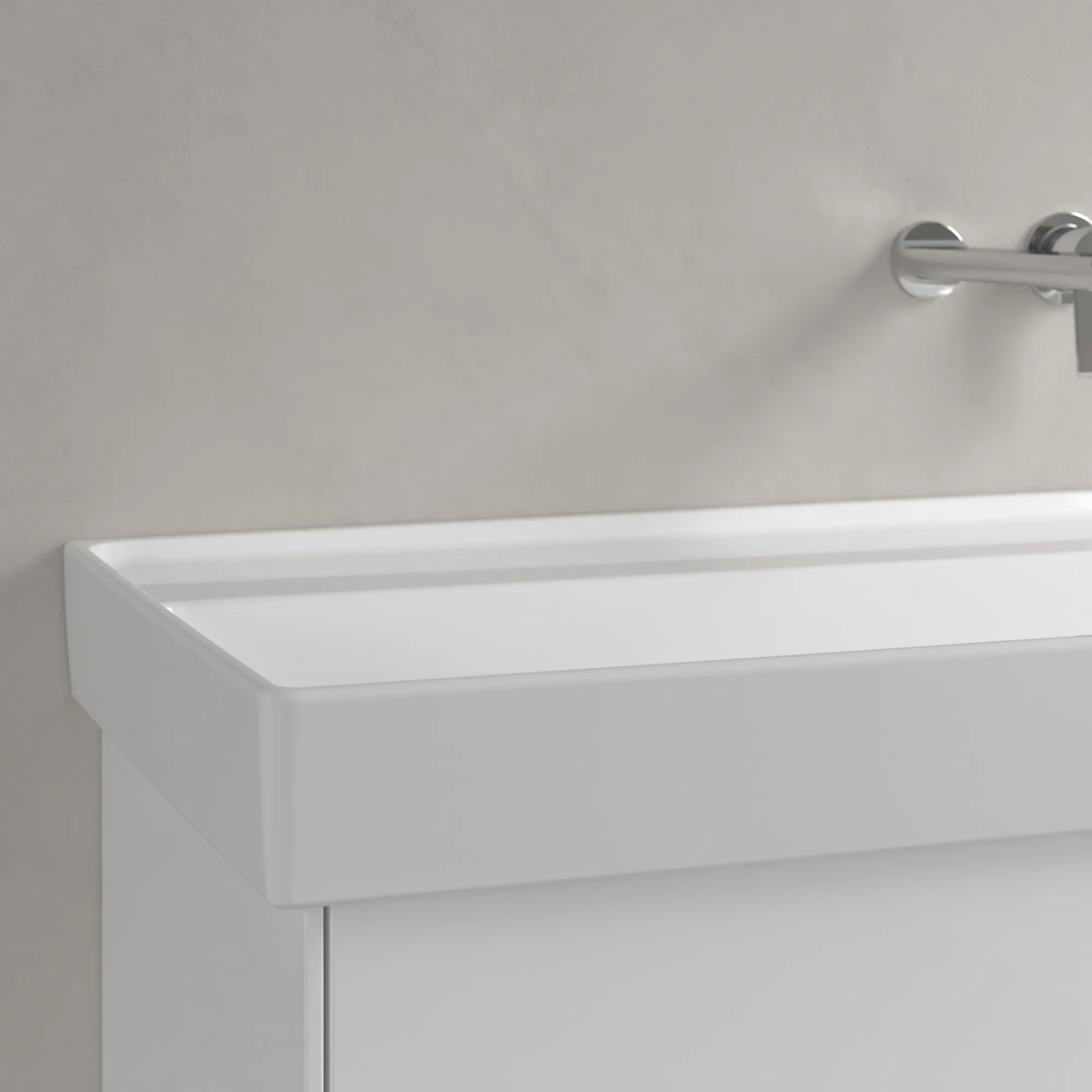Villeroy & Boch Schrankwaschtisch aus TitanCeram „Collaro“ 1200 × 470 × 160 mm, ohne Hahnlochbohrung in Weiß Alpin Villeroy & Boch Schrankwaschtisch aus TitanCeram „Collaro“ 1200 × 470 × 160 mm, ohne Hahnlochbohrung in Weiß Alpin