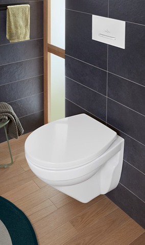 Wand-Tiefspül-WC DirectFlush „O.novo“ Compact 36 × 35,6 cm, ohne Spülrand