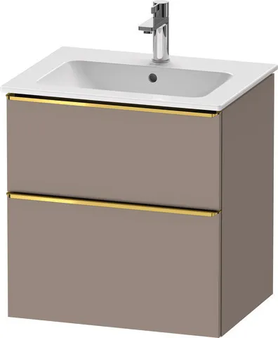 Duravit Waschtischunterschrank wandhängend „D-Neo“ 61 × 62,5 × 46,2 cm in Basalt Matt