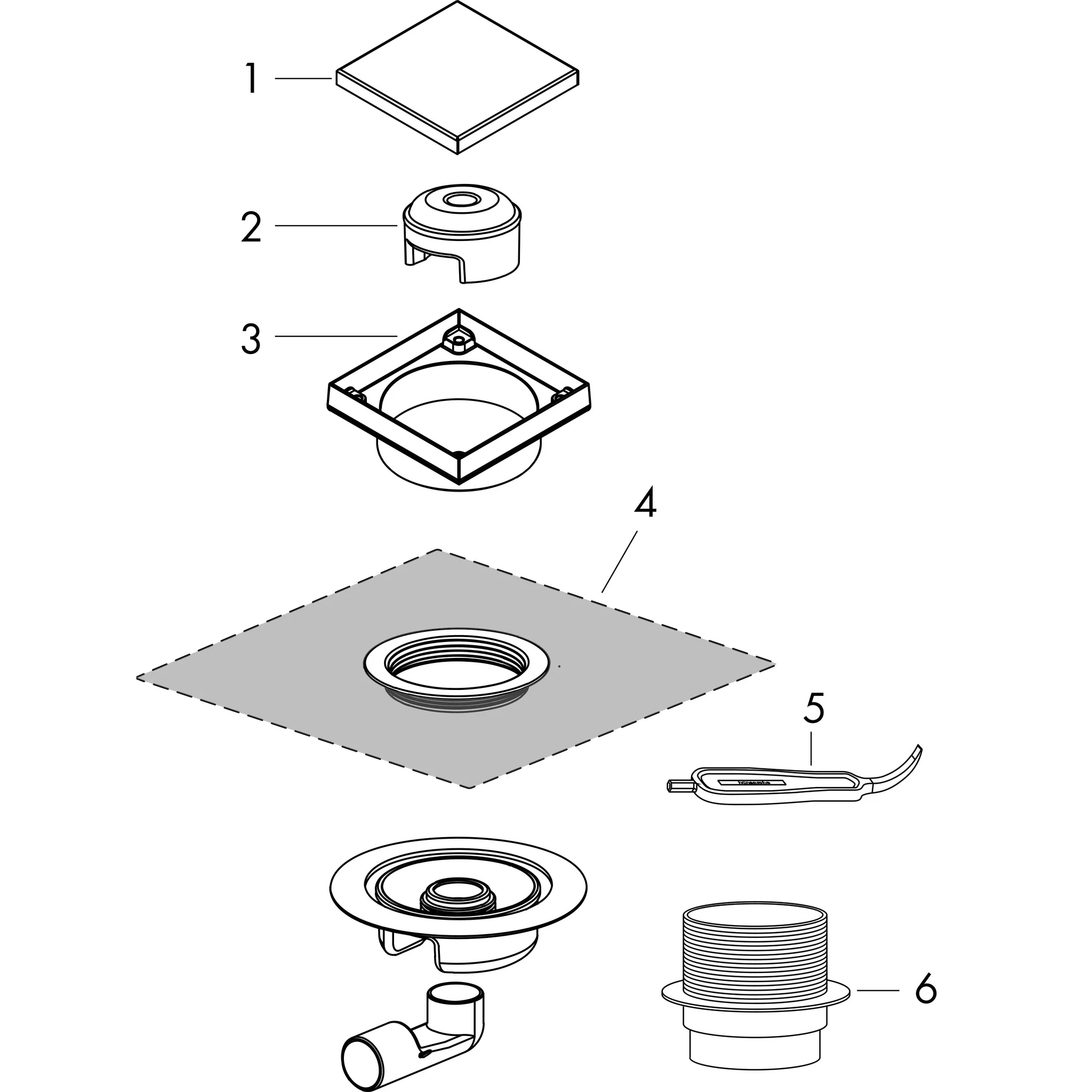 RainDrain Spot Punktablauf 151 x 150 mm Rost befliesbar BST RainDrain Spot Punktablauf 151 x 150 mm Rost befliesbar BST