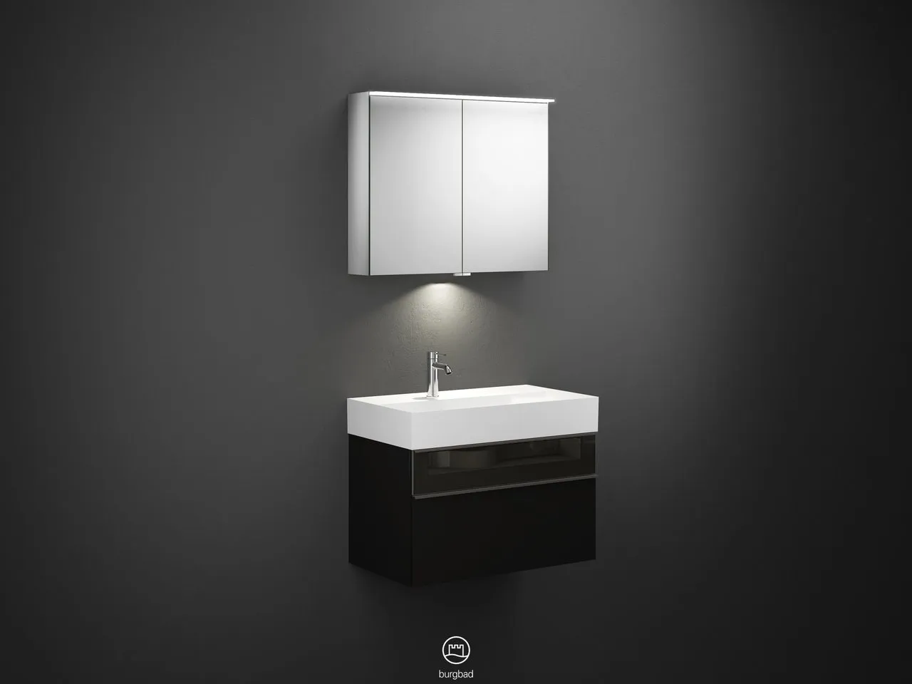 burgbad Yumo PG2 Badmöbelset SFLA082
