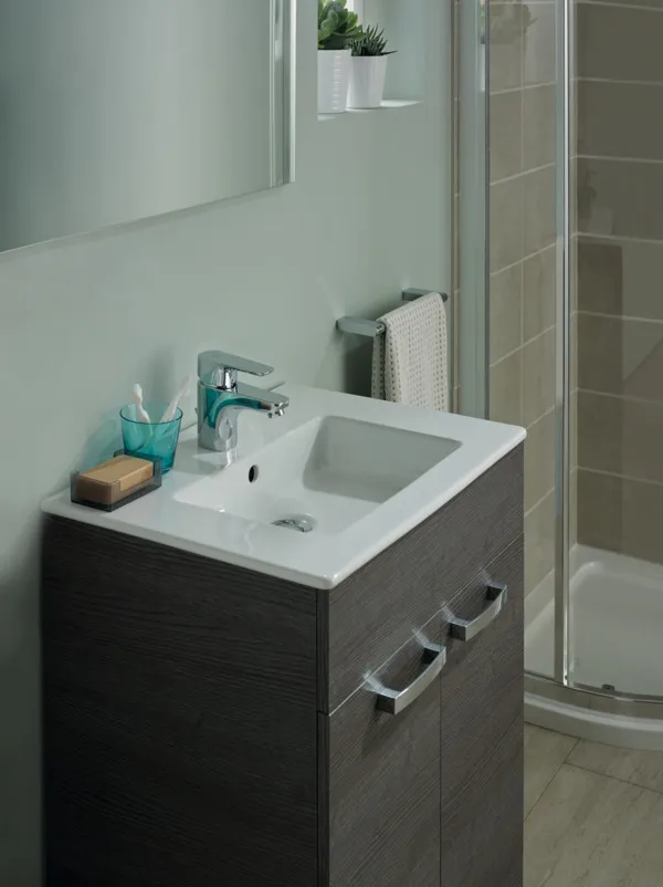 Waschbecken „Eurovit“ 51 × 45 × 15,5 cm, Hahnlochposition mittig Waschbecken „Eurovit“ 51 × 45 × 15,5 cm, Hahnlochposition mittig