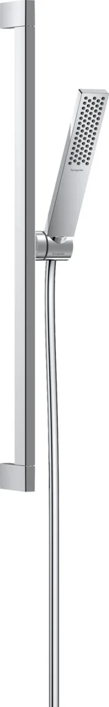 Hansgrohe Pulsify E Brauseset 1jet EcoSmart mit Brausestange 65 cm, Chrom - 100 x 25 mm Brausekopfgröße, PowderRain Strahlart, QuickClean Technologie, 8 l/min Durchflussmenge bei 3 bar