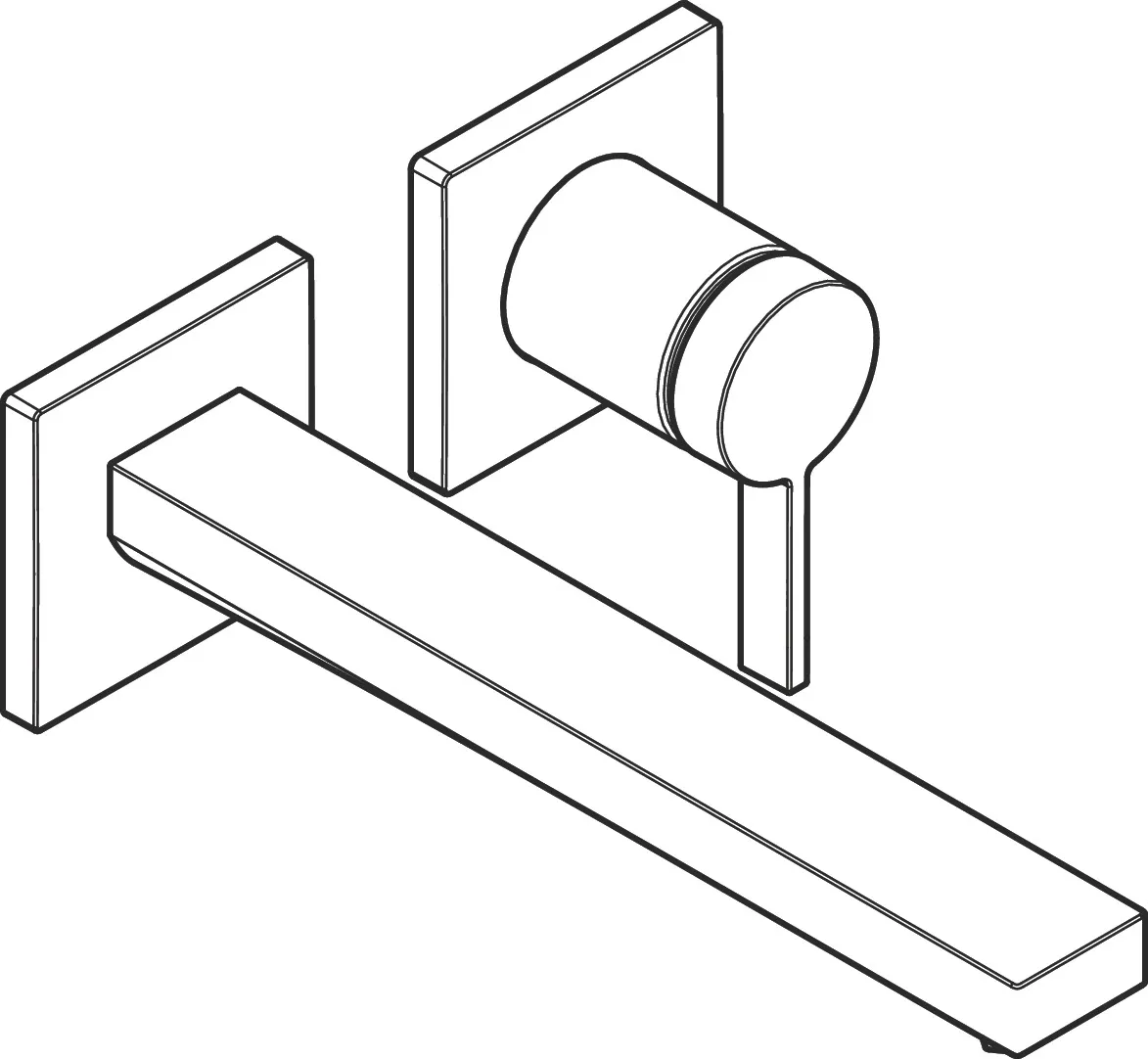 Tecturis E Einhebel-Waschtischmischer Unterputz für Wandmontage EcoSmart+ mit Auslauf 22,5 cm Chrom Tecturis E Einhebel-Waschtischmischer Unterputz für Wandmontage EcoSmart+ mit Auslauf 22,5 cm Chrom