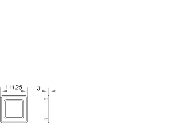 Abdeckung DallVent WE, weiß, 125 x 125 mm Abdeckung DallVent WE, weiß, 125 x 125 mm