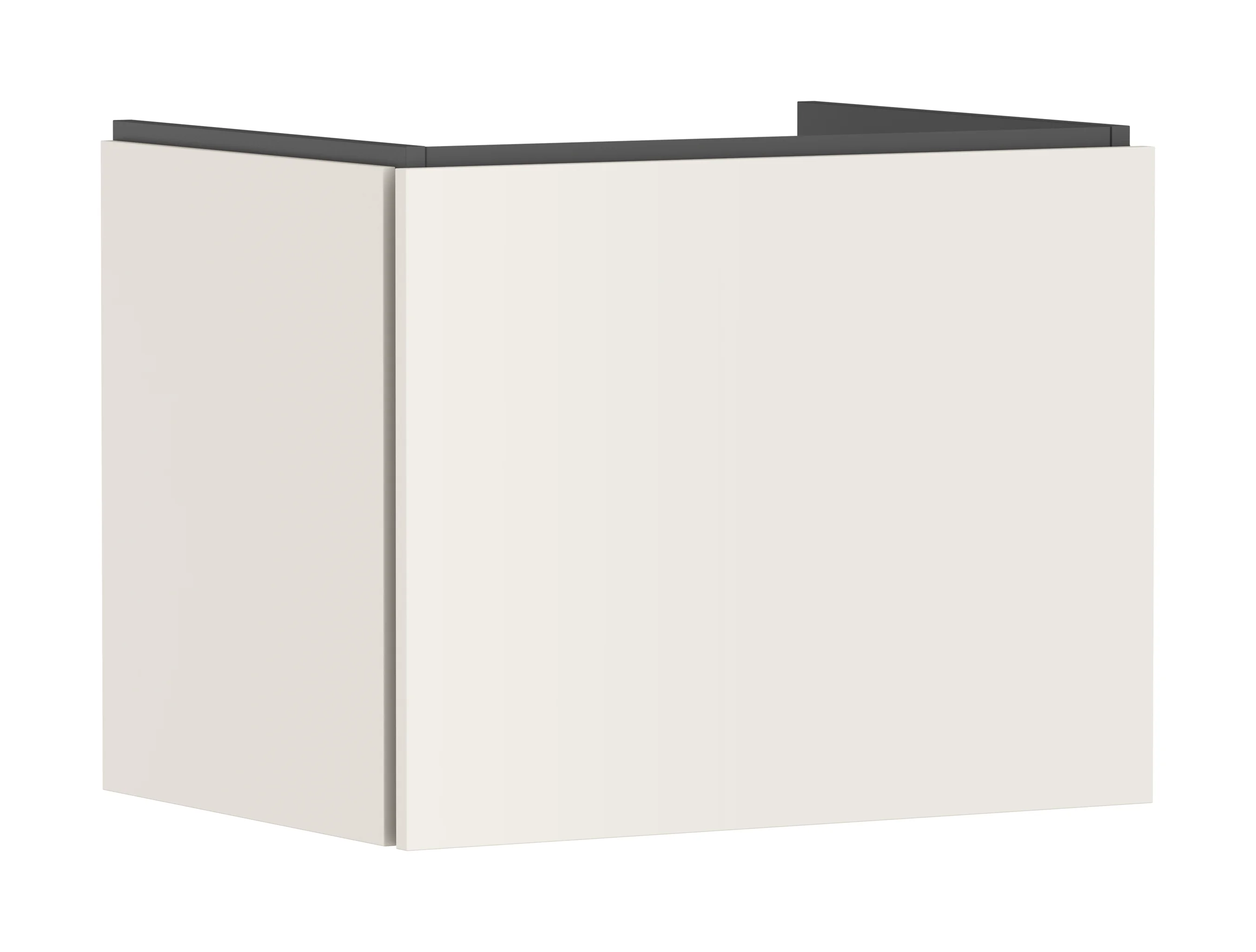 Hansgrohe Waschtischunterschrank Xilesa E Sandbeige Matt 630x470 mm mit 1 Schubkasten, Vollauszug, SoftClose, vormontiert