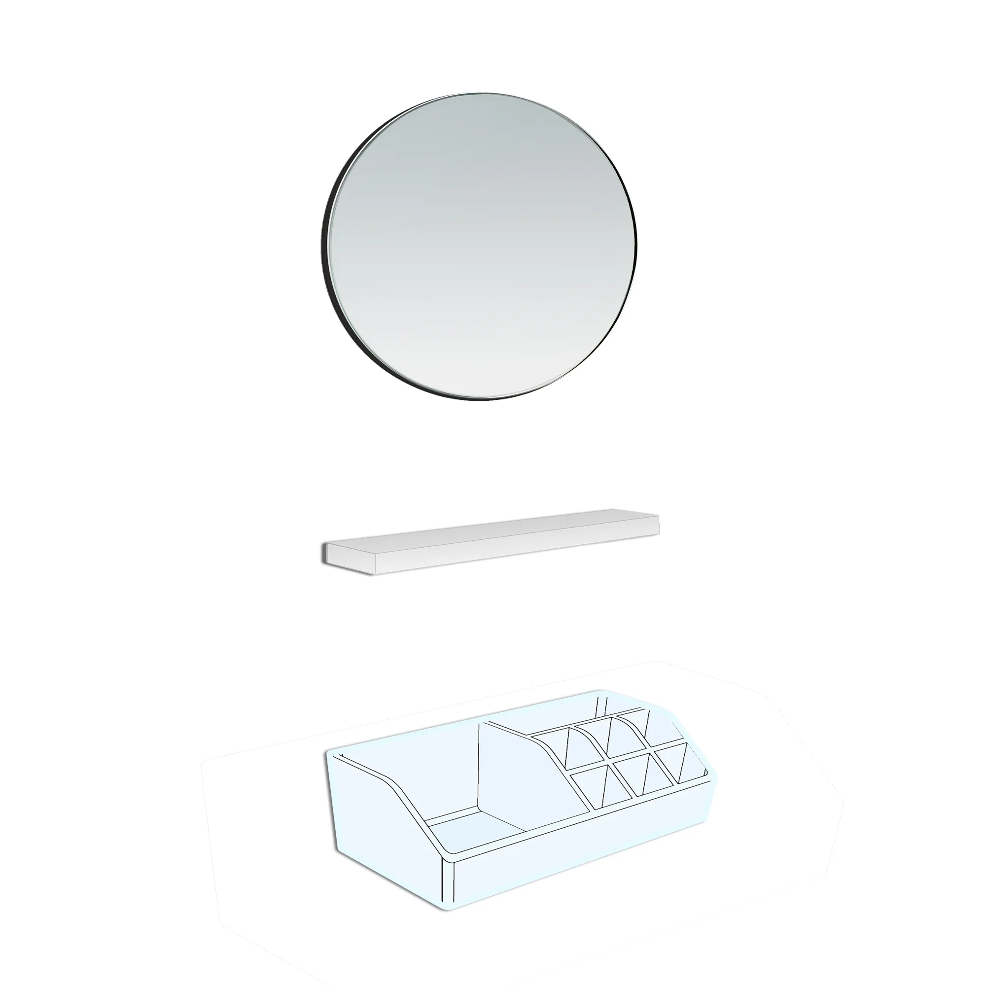 Accessoires FRAME 25 Kosmetikspiegel Magnetleiste Schale Accessoires FRAME 25 Kosmetikspiegel Magnetleiste Schale