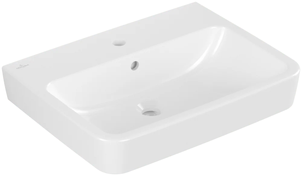 Villeroy & Boch O.novo Wandwaschbecken Eckig Weiß Alpin 600x460x175 mm mit Überlauf Villeroy & Boch O.novo Wandwaschbecken Eckig Weiß Alpin 600x460x175 mm mit Überlauf