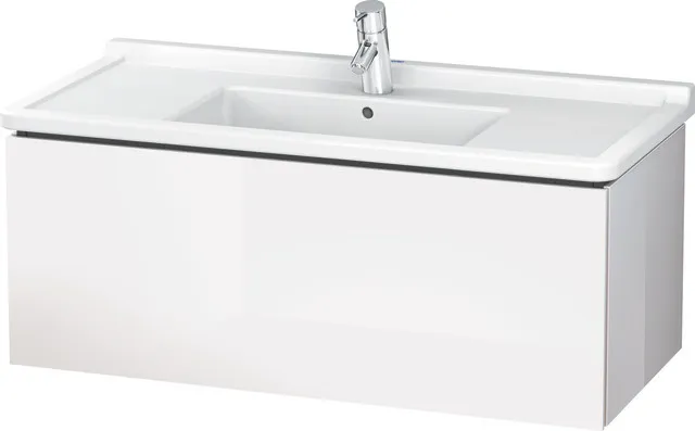Duravit Waschtischunterschrank wandhängend „L-Cube“ 102 × 40,8 × 46,9 cm Weiß Hochglanz Duravit Waschtischunterschrank wandhängend „L-Cube“ 102 × 40,8 × 46,9 cm Weiß Hochglanz