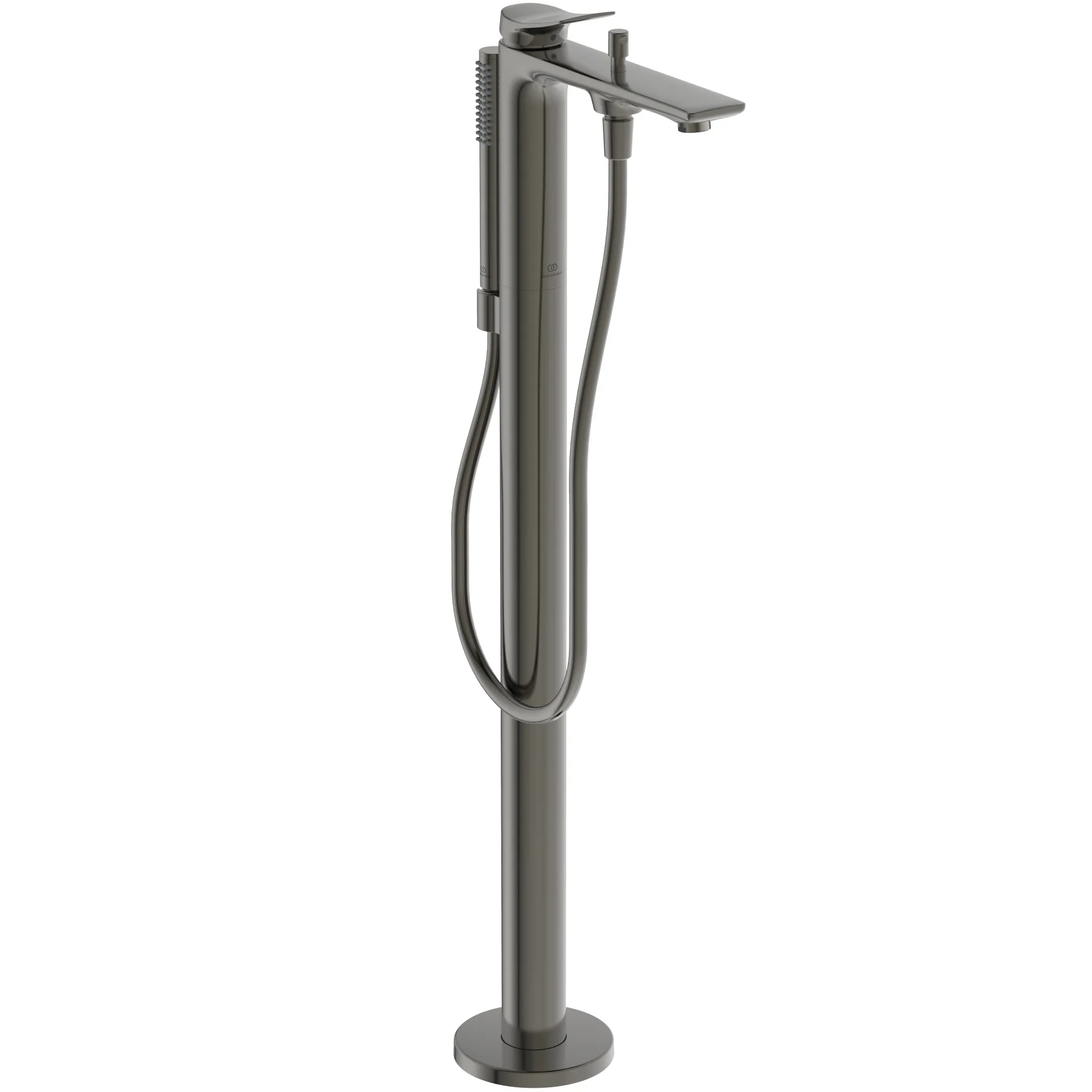 Ideal Standard ConcaArm Freistehende Badewannenarmatur Conca mit Stick-Handbrause 204mm Magnetic Grey