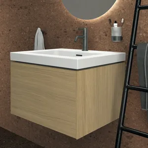 Ideal Standard Möbelwaschtischunterschrank Conca 1 Auszug 600x505x370mm Eiche hell