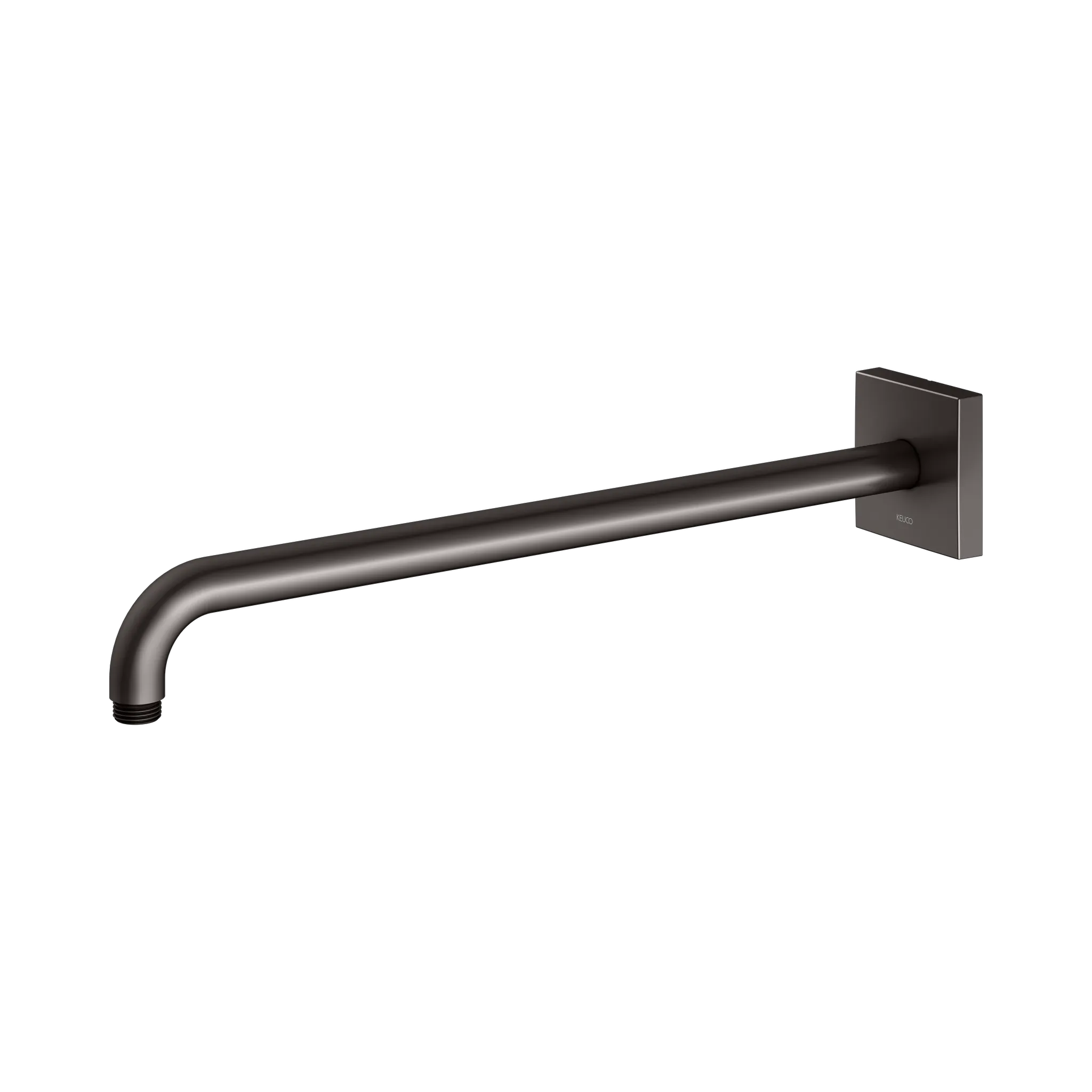 Brausen und Brausezubehör Brausearm Wandanschluss Ausladung 450 mm Titanschwarz gebürstet