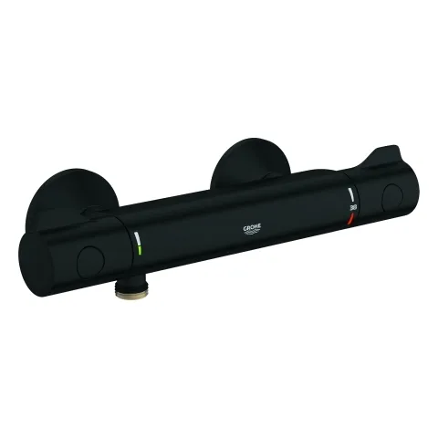 Thermostat-Brausebatterie Grohtherm 800 102202, Wandmontage, eigensicher, matte black Thermostat-Brausebatterie Grohtherm 800 102202, Wandmontage, eigensicher, matte black