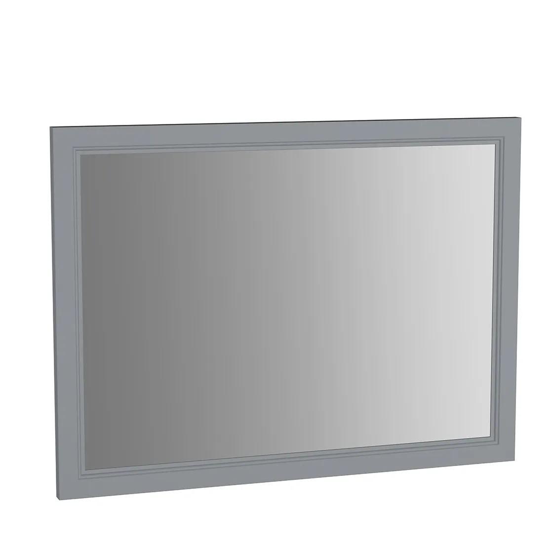 Valarte Flachspiegel Breite 95 cm Grau Matt
