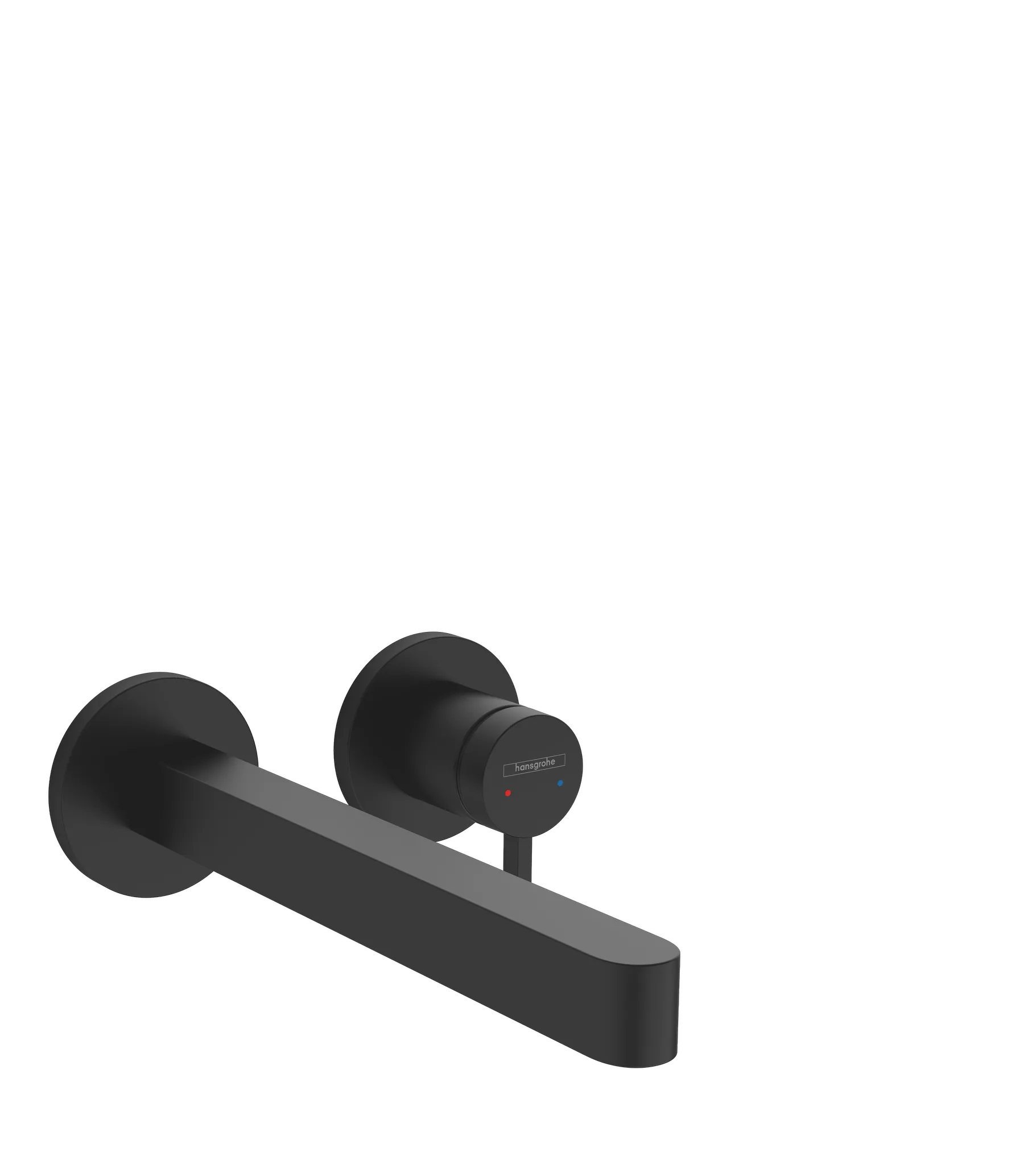 Hansgrohe Finoris Einhebel-Waschtischmischer Unterputz für Wandmontage mit Auslauf 22,8 cm, Mattschwarz Hansgrohe Finoris Einhebel-Waschtischmischer Unterputz für Wandmontage mit Auslauf 22,8 cm, Mattschwarz