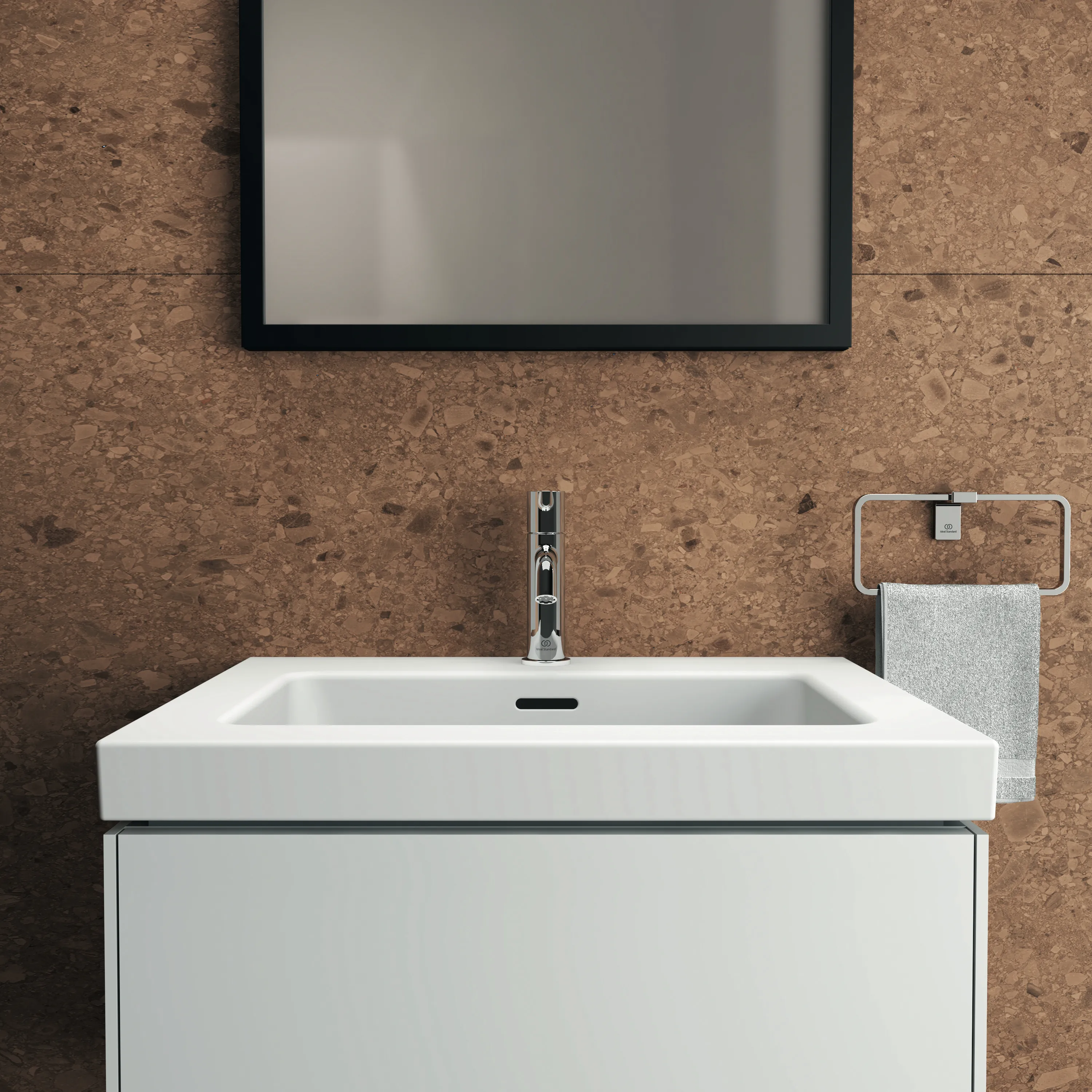 Ideal Standard Möbelwaschtisch Extra 1 Hahnloch mit Überlauf Weiß 610x510x150mm Ideal Standard Möbelwaschtisch Extra 1 Hahnloch mit Überlauf Weiß 610x510x150mm