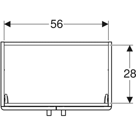 Geberit Waschtischunterschrank „Renova Compact“ 59,7 × 60,5 × 39,7 cm