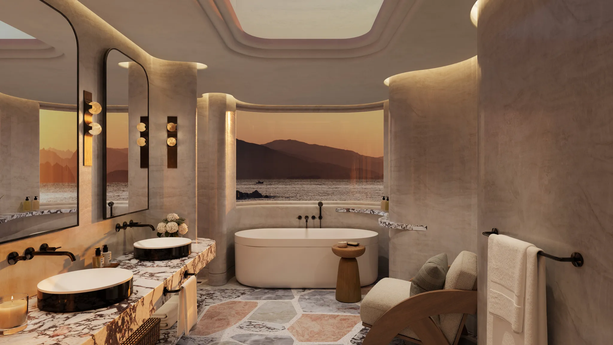 Hansgrohe AXOR Suite Waschbecken & Badewannen Badewanne 1900⁄850, Chrom