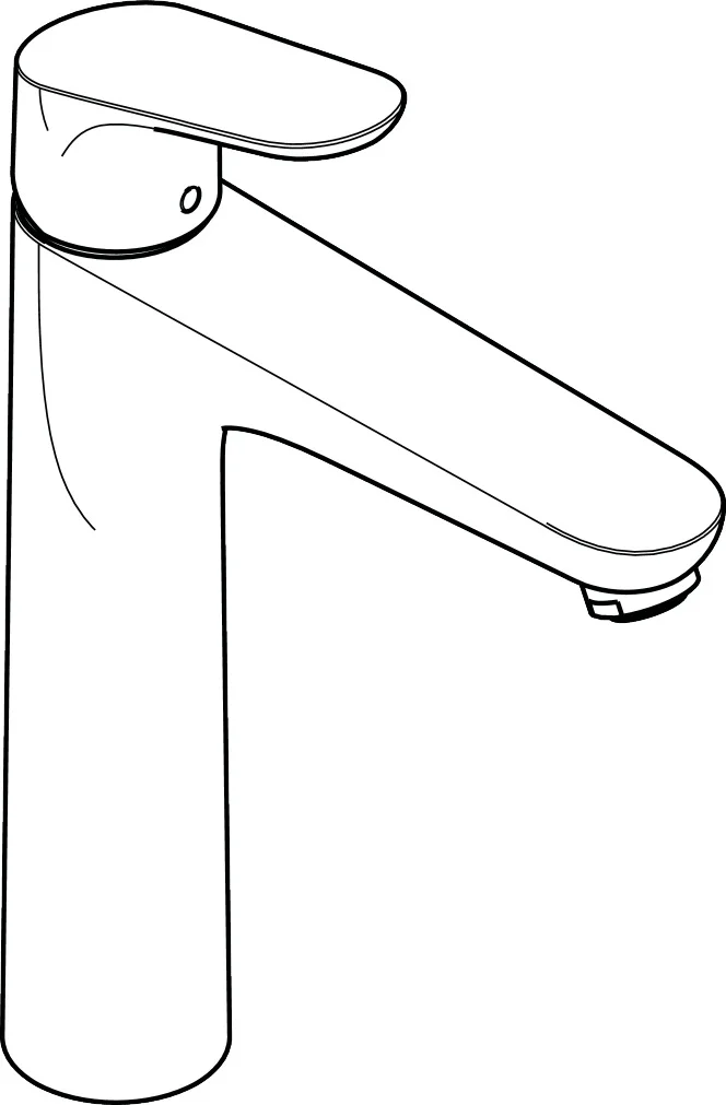 Hansgrohe Waschtischmischer Focus, Chrom, ComfortZone 190, Ausladung 159 mm, Auslaufhöhe 191 mm, Hebelgriff, Normalstrahl, max. Durchfluss 5 l/min, Keramikmischsystem, einstellbare Temperaturbegrenzung, für Durchlauferhitzer geeignet, Anschluss G 3/8, DN